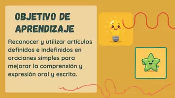Vista previa - Unidades / Secuencias / Situaciones de Aprendizaje - Artículos definidos e indefinidos. - página 1