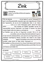 Vorschau - Unterrichtsreihen - Zink Lückentext mit Wortspeicher Hörverstehen und Suchsel - Seite 1