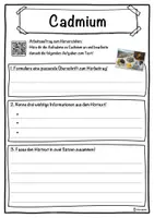 Vorschau - Unterrichtsreihen - Cadmium Lückentext mit Wortspeicher Hörverstehen und Suchsel - Seite 3