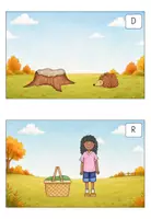 Vorschau - Arbeitsblätter - Lesespaziergang Herbst – differenziertes Leseverstehen mit Bildkarten & Lösungswort (Deutsch Klasse 1, 2, 3) - Seite 3