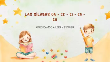 Vista previa - Unidades / Secuencias / Situaciones de Aprendizaje - Las sílabas CA- CE- CI- CO- CU para niños - Portada