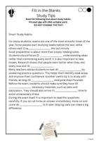 zapowiedź - Fill in the Blanks - Exams and Study Tips B1 - strona 3