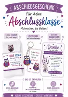 Vorschau - Mal- und Bastelvorlagen - Abschiedsgeschenk und Mutmacher für die Abschlussklasse. Mutmacher und Danksagung für Klasse 4 - Seite 1