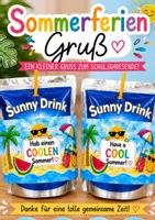 Vorschau - Mal- und Bastelvorlagen - Sommerferien Gruß - Deckblatt