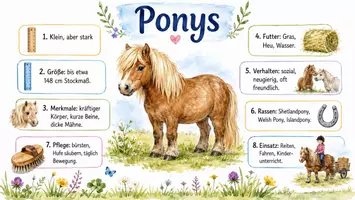Vorschau - Arbeitsblätter - Arbeitsblatt "Ponys" + Onlineübung & MP3 + Infografiken - Seite 3