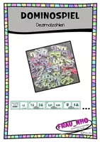 Vorschau - Spiele - Dominospiel: Dezimalzahlen und Brüche umwandeln (E-Niveau) - Deckblatt