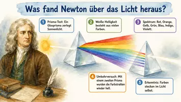 Vorschau - Arbeitsblätter - Arbeitsblätter zum Thema "Was fand Newton über das Licht heraus?" + Lösung & MP3 + Infografik - Seite 3