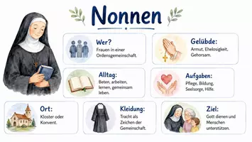 Vorschau - Arbeitsblätter - Arbeitsblatt "Nonne" + Onlineübung & MP3 + Infografik - Seite 2