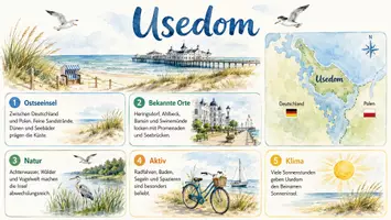 Vorschau - Arbeitsblätter - Arbeitsblätter zum Thema "Usedom" (Lückentext, Hörverstehen) + Lösung & MP3 + Infografik - Seite 3