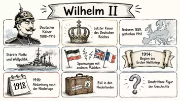 Vorschau - Arbeitsblätter - Arbeitsblätter zum Thema "Wilhelm der Zweite" + Lösung & MP3 + Infografik - Seite 1
