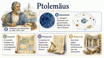 Vorschau - Arbeitsblätter - Arbeitsblätter zum Thema "Ptolemäus" + Lösung & MP3 + Infografik - Seite 3