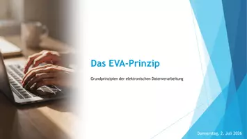 Vorschau - Stundenentwürfe - Grundlagen der Datenverarbeitung - Das EVA-Prinzip - Seite 1