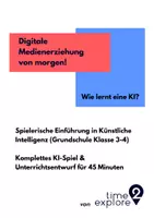 Vorschau - Stundenentwürfe - Kompletter Unterrichtsentwurf: KI-Rätselspiel (Grundschule Klasse 3-4) - Deckblatt