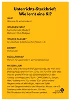Vorschau - Stundenentwürfe - Kompletter Unterrichtsentwurf: KI-Rätselspiel (Grundschule Klasse 3-4) - Seite 1