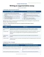 Vorschau - Arbeitsblätter - Writing an argumentative essay (Method Sheet / EF - Q1 - Q2) - Seite 1