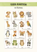 Vorschau - Poster - Tier-Bildkarten 🐾 70 Wortschatzkarten für Deutsch & Sachunterricht | Haustiere, Bauernhof, Zoo & Wald | Grundschule Klasse 1 bis 4 (DaZ) - Deckblatt