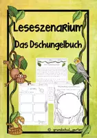 Vorschau - Arbeitsblätter - Lesen - Leseszenarium - Das Dschungelbuch - Deckblatt