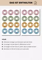 Vorschau - Mal- und Bastelvorlagen - Willkommensgruß nach den Ferien | Bonbon-Vorlagen Geschenk Schüler Schulanfang | Willkommensgeschenk neues Schuljahr - Seite 2