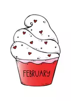 Vorschau - Mal- und Bastelvorlagen - Birthday Calendar Cupcakes Englisch Klassenraumdeko - Seite 3
