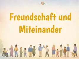 Vorschau - Arbeitsblätter - Einstieg: Freundschaft & soziales Miteinander | Spiel & Präsentation - Deckblatt