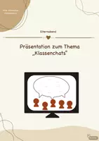 Vorschau - Präsentationen/Tafelbilder - Klassengruppen/Klassenchats - Präsentation zur präventiven Elternarbeit - Deckblatt