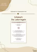 Vorschau - Merkblätter - Regeln im Chemieunterricht - Deckblatt