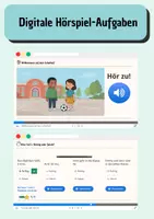 Vorschau - Arbeitsblätter - Kostenlos: Hörverstehen DaZ A1 – Hörspiel „Willkommen auf dem Schulhof" | interaktiv mit Audio, Selbstkontrolle & QR-Code + 4 Arbeitsblätter - Seite 2