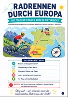Vorschau - Arbeitsblätter - Tour de France 2026 im Unterricht – Fächerübergreifendes Material Radsport (Erdkunde, Mathe, Deutsch, Sport) Klasse 5/6 - Deckblatt