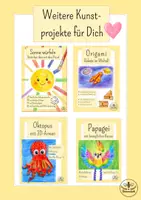 Vorschau - Mal- und Bastelvorlagen - Kunst Grundschule Sommer -Materialpaket Bewegliche Tiere basteln (Insekten und Zootiere) - Kunst Klasse 1, Kunst Klasse 2, Kunst Klasse 3 - Seite 3