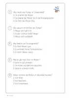 Vorschau - Arbeitsblätter - Der Schwimmbad Check - Fragen - Seite 1