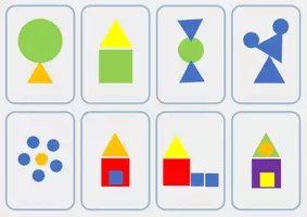 Vista previa - Tarjetas / Manipulativos - Mis 50 Fichas de Pegatinas Geométricas - página 2
