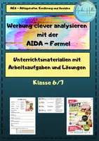 Vorschau - Stundenentwürfe - 🛒 Werbung clever analysieren mit der AIDA - Formel - Deckblatt