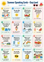 Vorschau - Arbeitsblätter - End of the Year: Summer Speaking Cards - Sprechanlässe Klasse 5/6 - Deckblatt
