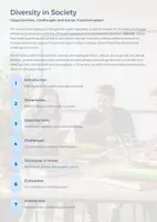 Vorschau - Unterrichtsreihen - Diversity in Society | Opportunities, Challenges & Social Transformation | High School Civics Unit - Seite 1