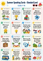 Vorschau - Arbeitsblätter - End of the Year: Summer Speaking Cards - Sprechanlässe Klasse 7/8 - Deckblatt