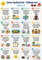 Vorschau - Spiele - End of the Year: Summer Speaking Cards: Sprechanlässe Klasse 9/10 - Deckblatt