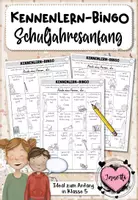 Vorschau - Arbeitsblätter - Kennenlernbingo | Schuljahresanfang | Kennenlernspiel - Deckblatt