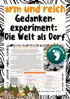 Vorschau - Arbeitsblätter - Armut und Reichtum - Gedankenexperiment: Die Welt als Dorf mit 100 Menschen - Deckblatt
