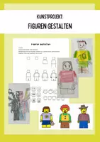 Vorschau - Mal- und Bastelvorlagen - Kunstprojekt: Spielfiguren - Deckblatt