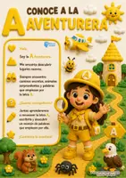 Vista previa - Unidades / Secuencias / Situaciones de Aprendizaje - MINI CUADERNO LETRA A. COLECCIÓN EL GRAN PAÍS DE LAS LETRAS - página 1
