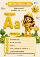 Vista previa - Unidades / Secuencias / Situaciones de Aprendizaje - MINI CUADERNO LETRA A. COLECCIÓN EL GRAN PAÍS DE LAS LETRAS - página 3