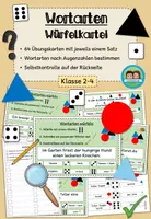 Vorschau - Arbeitsblätter - Übungskartei - Wortarten bestimmen (Klasse 2-4) #schulstartbyextraklasse - Deckblatt