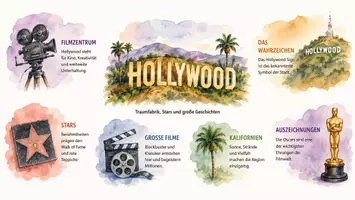 Vorschau - Arbeitsblätter - Arbeitsblatt "Hollywood" + Onlineübung & MP3 + Infografik - Seite 2
