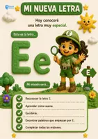 Vista previa - Unidades / Secuencias / Situaciones de Aprendizaje - MINI CUADERNO LETRA E. COLECCIÓN EL GRAN PAÍS DE LAS LETRAS - página 3