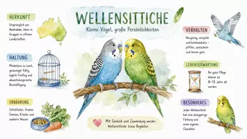 Vorschau - Arbeitsblätter - Arbeitsblätter zum Thema "Wellensittich" + Lösung & MP3 + Infografik - Seite 3
