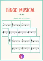 Vista previa - Juegos / Gamificación - Bingo musical, notas sol - mi - Portada