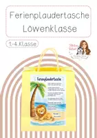 Vorschau - Aufgabenkarten - Ferienplaudertasche Löwenklasse - Deckblatt