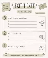 Vorschau - Arbeitsblätter - Exit Ticket 3-2-1-Ticket - Deckblatt
