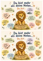 Vorschau - Bildkarten - Das wahre Zeugnis / Du bist mehr als deine Note - Löwenklasse - Seite 2