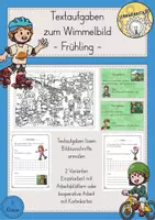 Vorschau - Stundenentwürfe - Textaufgaben Sachrechnen Wimmelbild Frühling Zahlenraum 1000 - Deckblatt